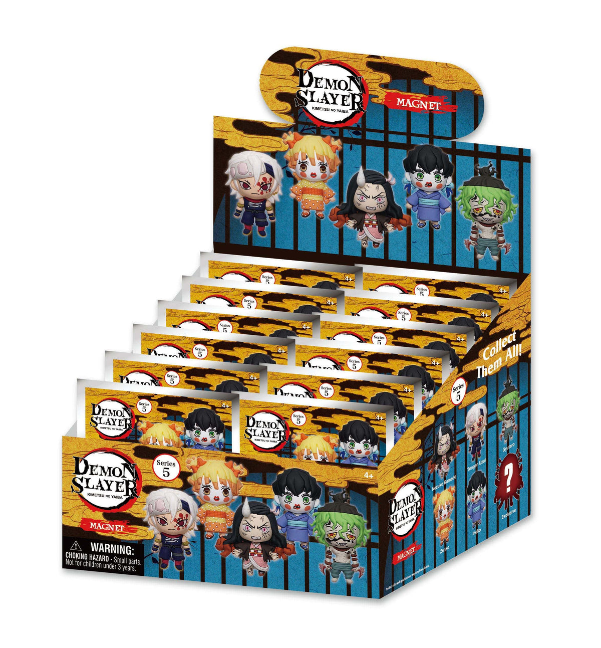DEMON SLAYER -Series 5 -3D Foam Magnets in blind bags